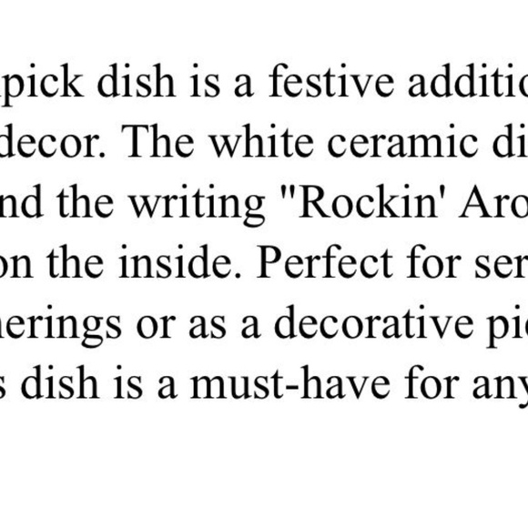 Mud Pie “Rockin’ Around The Christmas Treats” Toothpick Dish - Picture 6 of 6